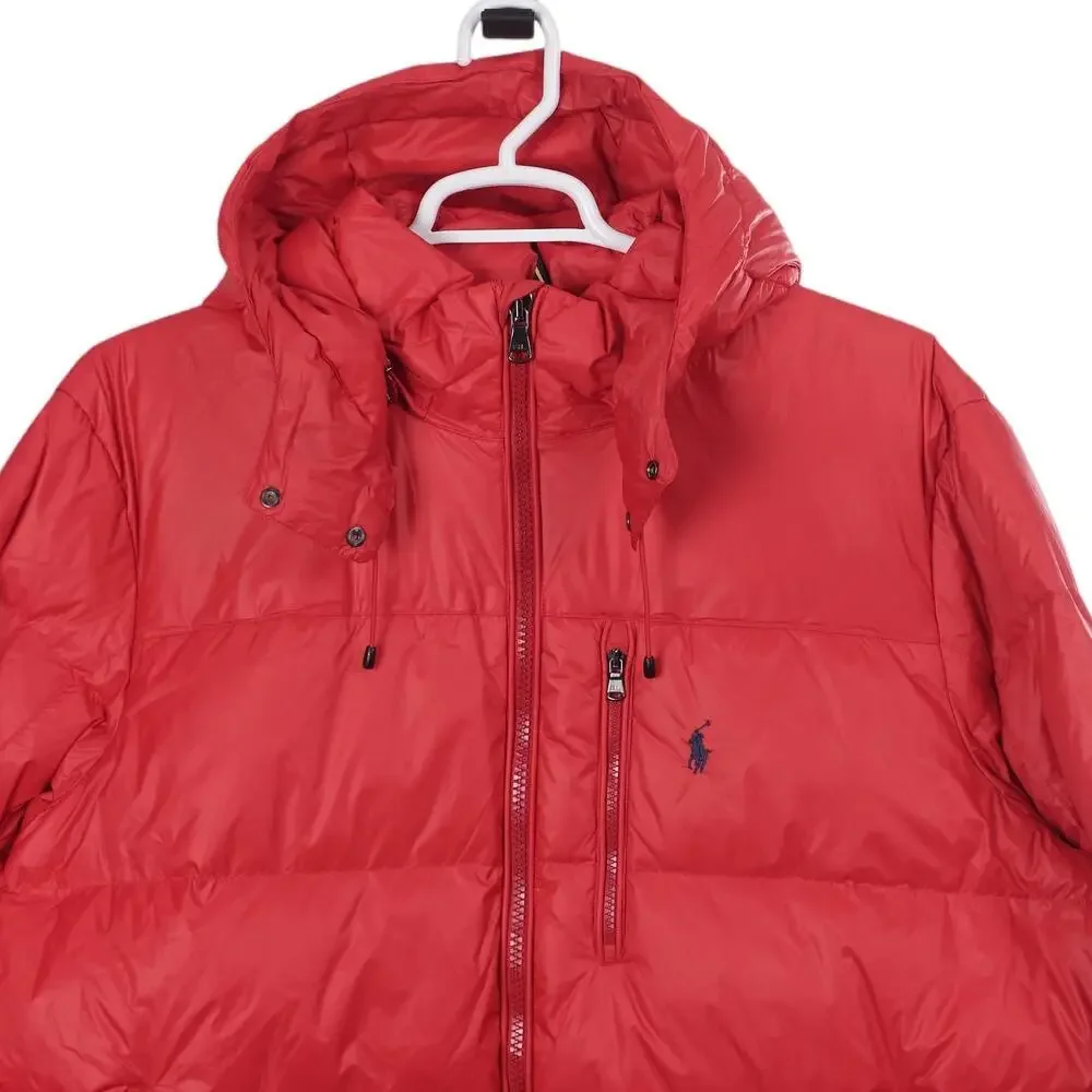 NWOT Polo Ralph Lauren El Cap Jacket 2XB Red Down Puffer Full Zip Hooded